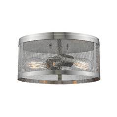 Meshsmith Brushed Nickel Flush Mount by Z-Lite