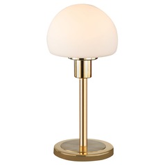 Wilhelm Satin Brass LED Console & Buffet Lamp by Arnsberg