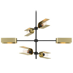 Designers Fountain U Turn Matte Black Island Light