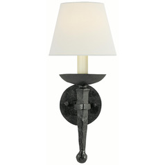 Visual Comfort Signature Collection Chapman & Myers Iron Torch Blackened Rust Sconce