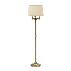 Lancaster Six-Way Floor Lamp in Antique Brass by House of Troy Lighting