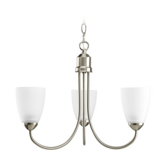 Gather 18.50-Inch Chandelier in Brushed Nickel by Progress Lighting