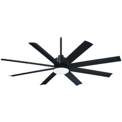 Slipstream 65-Inch Wet Location LED Fan in Coal by Minka Aire