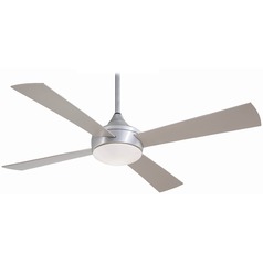 Aluma Wet 52-Inch LED Outdoor Fan in Brushed Aluminum by Minka Aire