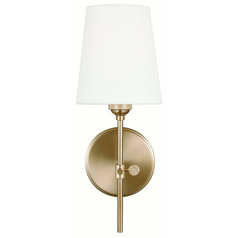 Visual Comfort Studio Collection Thomas O'brien Baker Satin Brass Sconce