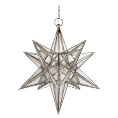 E.F. Chapman Moravian Star Lantern in Silver Leaf by Visual Comfort Signature