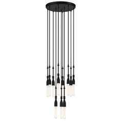 Designers Fountain Louise Matte Black Multi-Light Pendant