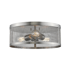 Meshsmith Brushed Nickel Flush Mount by Z-Lite