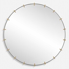 Pali Round 43.11-Inch Decorative Mirror