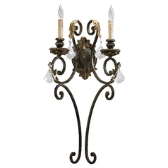 Rio Salado Toasted Sienna with Mystic Silver Sconce by Quorum Lighting