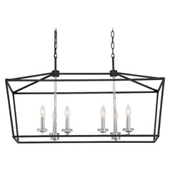 Storyteller Matte Black & Polished Nickel Accents Linear Light by Satco Lighting