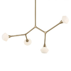 Cassius 39.50-Inch Linear Chandelier in Champagne Bronze by Kichler