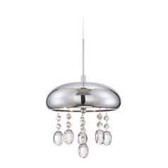 Andrea Chrome LED Mini Pendant by Lite Source Lighting