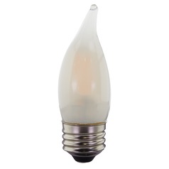 4.5W CA10 LED Frosted Medium Base 2700K 350 Lumens 120V 2-Card Dimmable by Satco Lighting