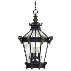 Outdoor Hanging Light in Heritage & Gold by Minka Lavery