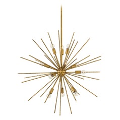Tryst 30-Inch Orb Pendant in Burnished Gold by Fredrick Ramond