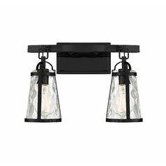 Albany 16-Inch Vanity Light in Black by Savoy House