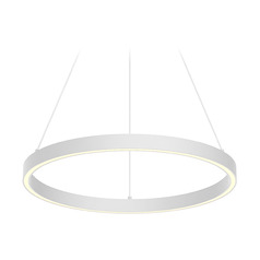 Cerchio White LED Pendant by Kuzco Lighting