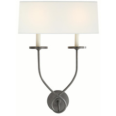 Visual Comfort Signature Collection Chapman & Myers Symmetric Twist Bronze Sconce