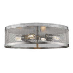 Meshsmith Brushed Nickel Flush Mount by Z-Lite