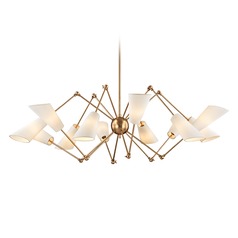 Buckingham Aged Brass Chandelier by Hudson Valley Lighting