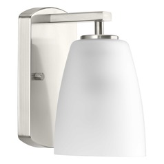 Leap Brushed Nickel Sconce by Progress Lighting
