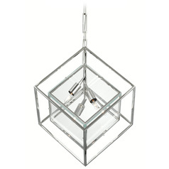 Kelly Wearstler Cubed Large Pendant in Polished Nickel by VC Signature