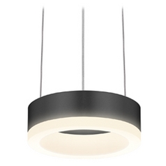 Modern LED Mini Pendant with White Acrylic Shade by Sonneman Lighting