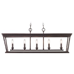 Davenport Etruscan Bronze Linear Light by Golden Lighting