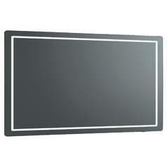 Compact 36 x 24-Inch CCT LED Mirror in Black by Oxygen Lighting