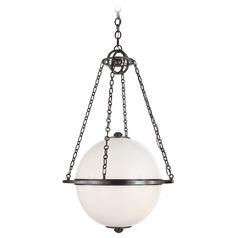 E.F. Chapman Modern Globe Lantern in Bronze by Visual Comfort Signature