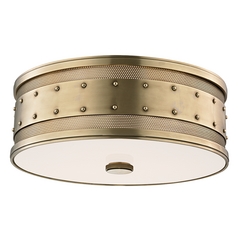 Gaines Aged Brass Flush Mount by Hudson Valley Lighting
