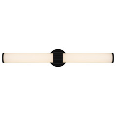 Quoizel Lighting Kaye Matte Black LED Vertical Bathroom Light