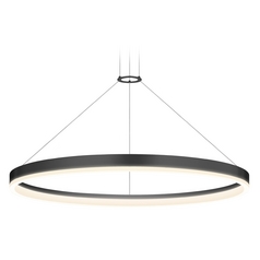 Modern LED Pendant Satin Black by Sonneman Lighting