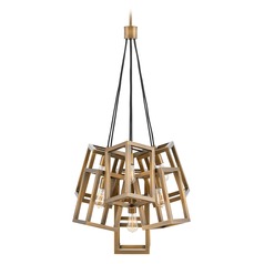 Ensemble 28-Inch Pendant in Brushed Bronze by Fredrick Ramond
