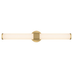Quoizel Lighting Kaye Aged Brass LED Vertical Bathroom Light