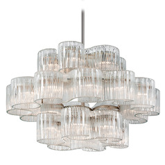 Corbett Lighting Circo Satin Silver Leaf Chandelier