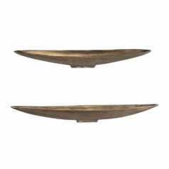 River Run Bowls in Antique Brass Set of 2 by Uttermost Lighting