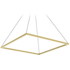 Piazza Brushed Gold LED Pendant by Kuzco Lighting