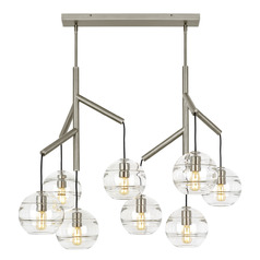 Sean Lavin Sedona Double Chandelier in Nickel by Visual Comfort Modern