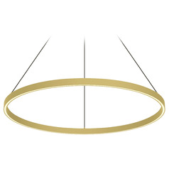 Cerchio Brushed Gold LED Pendant by Kuzco Lighting