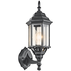Chesapeake 17-Inch Outdoor Wall Light in Black by Kichler Lighting