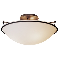 Three-Light Semi-Flush Ceiling Light