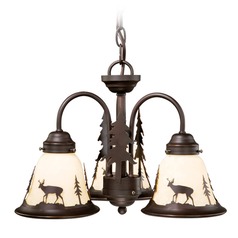 Bryce Burnished Bronze Chandelier by Vaxcel Lighting