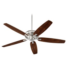 Apex Satin Nickel Ceiling Fan Without Light by Quorum Lighting