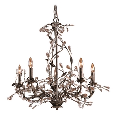 Chandelier in Deep Rust Finish
