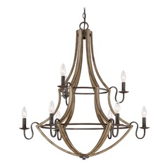 Shire 32.50-Inch Chandelier in Rustic Black by Quoizel Lighting
