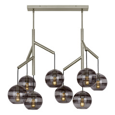Sean Lavin Sedona Double Chandelier in Nickel by Visual Comfort Modern