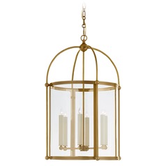 Chapman & Myers Riverside Lantern in Antique Brass by Visual Comfort Signature
