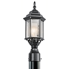 Chesapeake 18-Inch Post Light in Black by Kichler Lighting